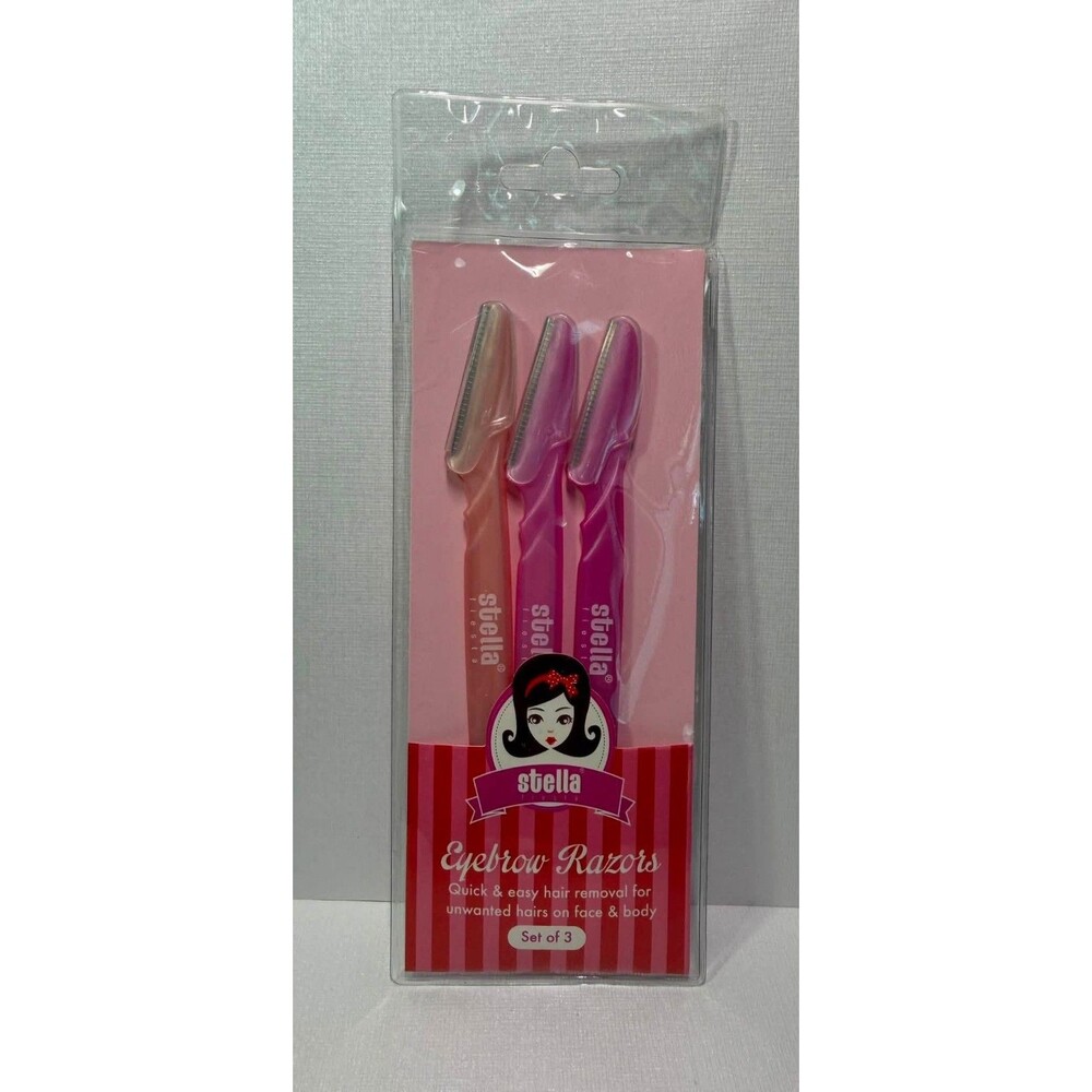 Stella Eyebrow Razors – 3‑Pack – Quick & Easy Facial Hair Removal